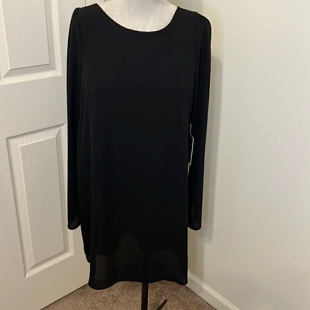 Express Open Back Fringe Shift Dress. Size M NWT - Picture 2 of 4